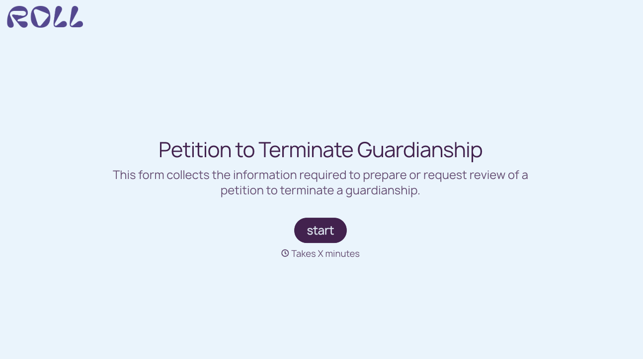 Petition to Terminate Guardianship Form
