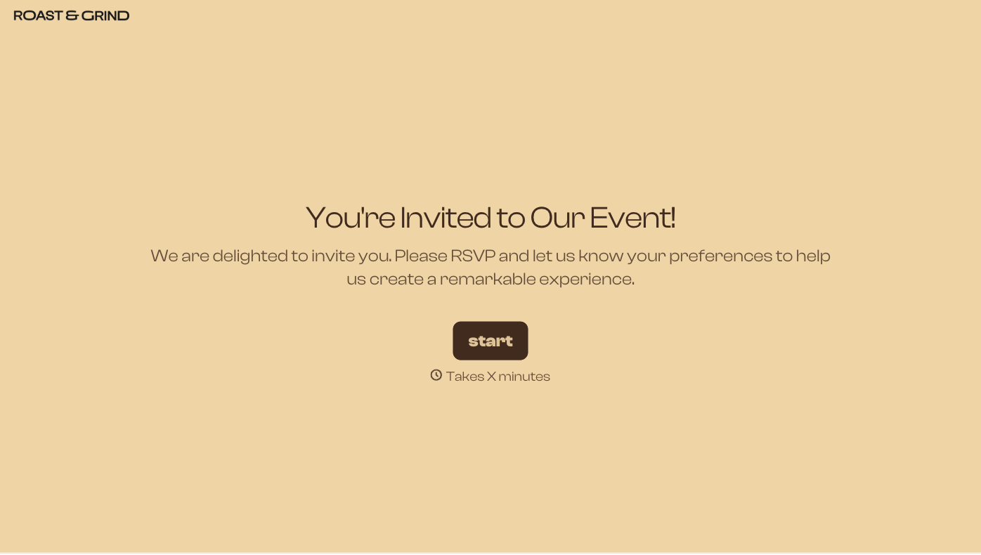 Event Invitation Form Template