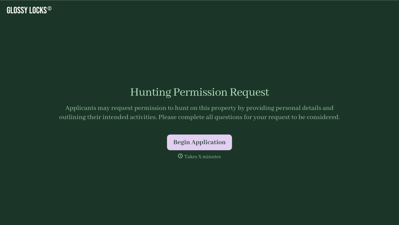 Hunting Permission Form