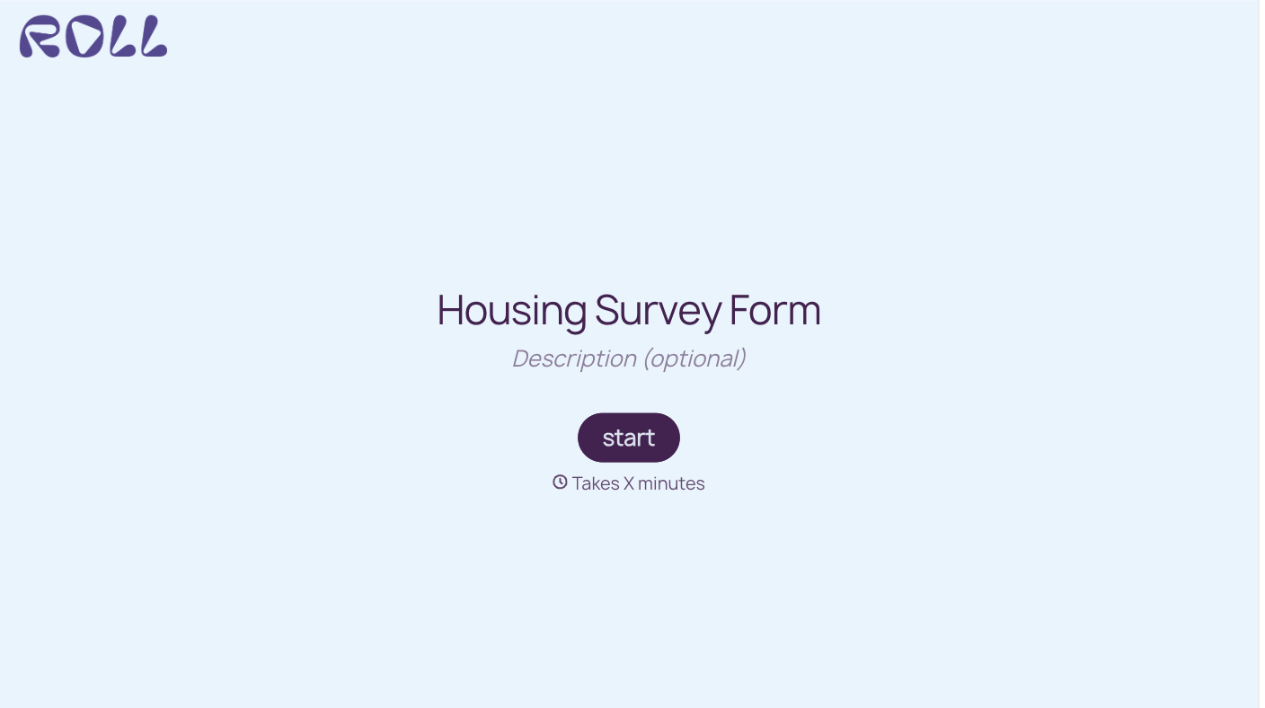Housing Survey Form