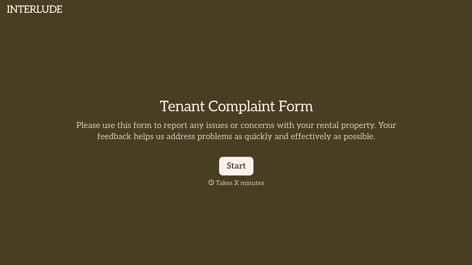 Tenant Complaint Form