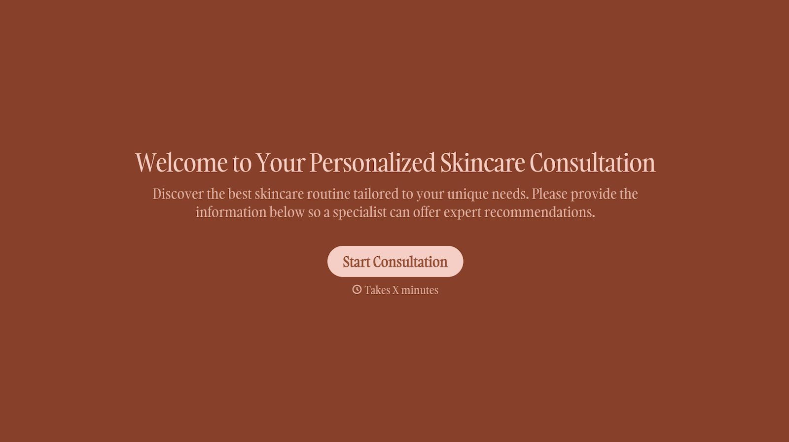 Skin Care Consultation Form Template