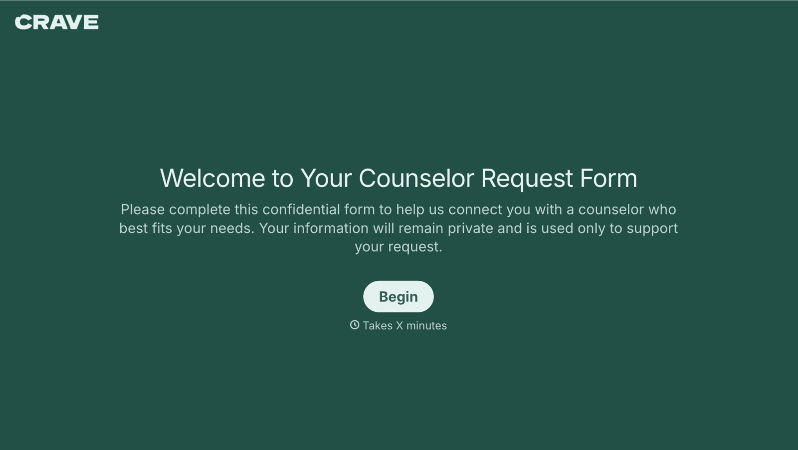 Counselor Request Form Template
