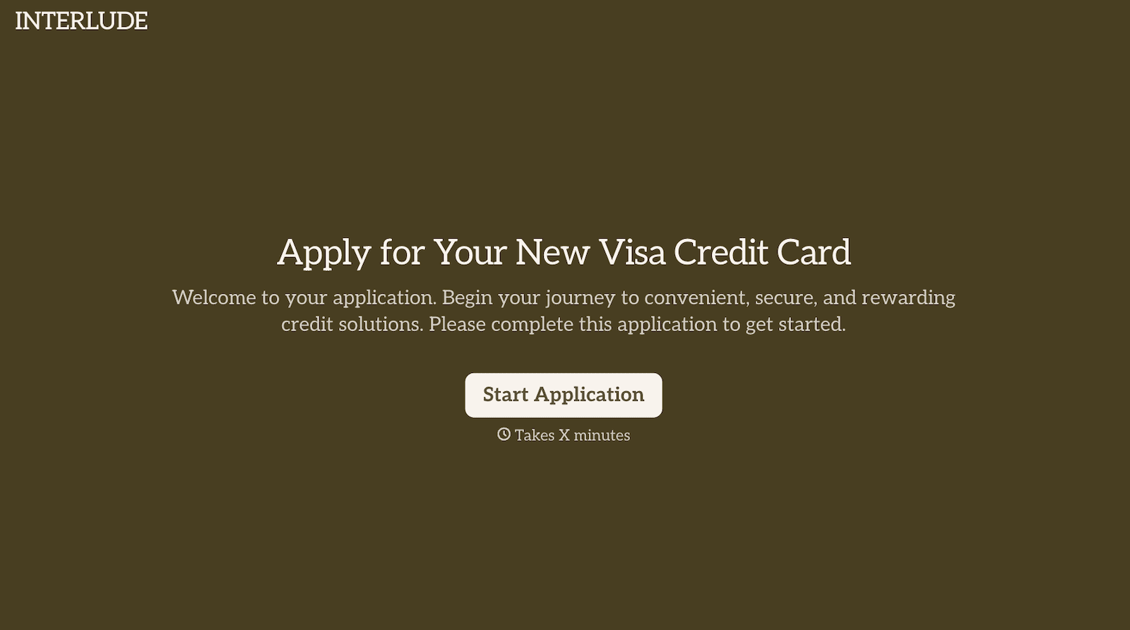 Visa Credit Card Application Form Template