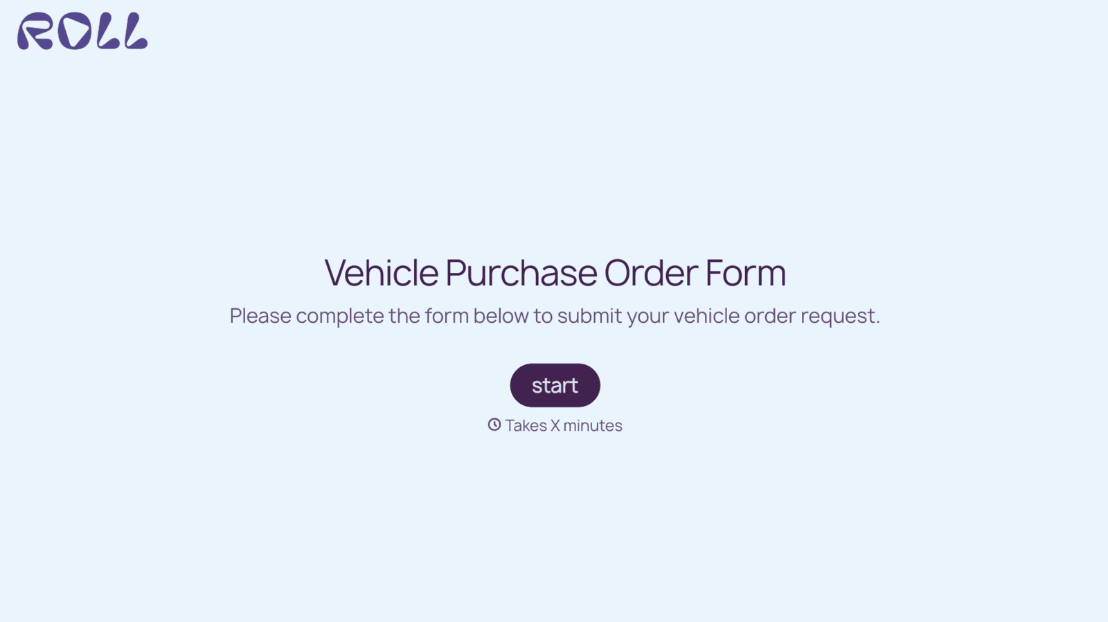 Vehicle Purchase Order Form Template