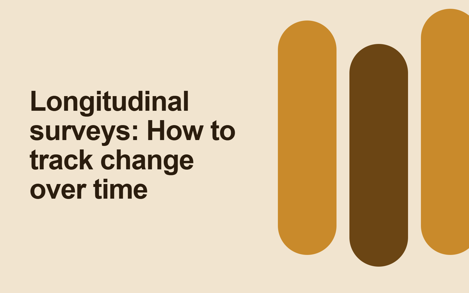 Longitudinal surveys: How to track change over time