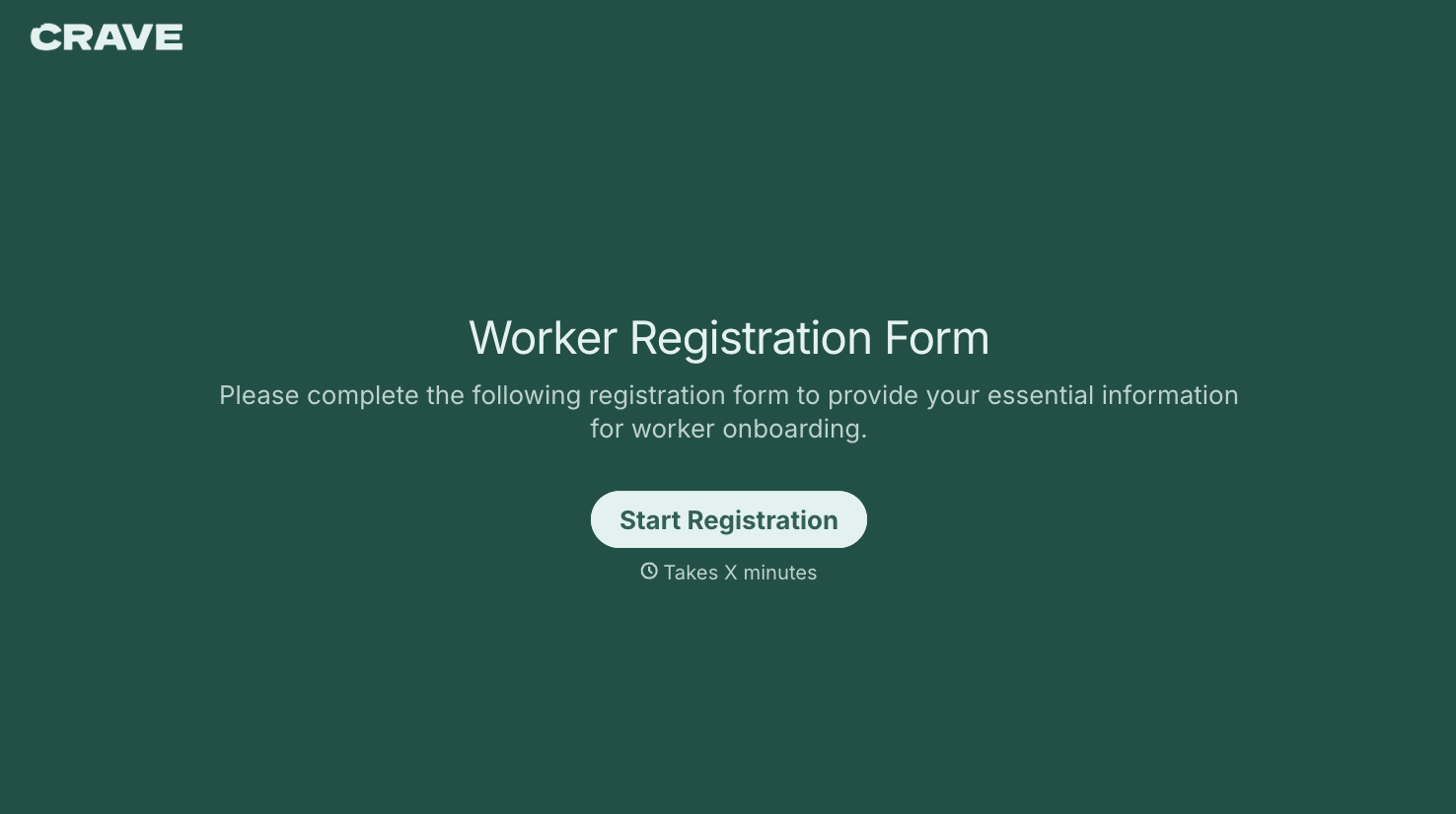 Worker Registration Form