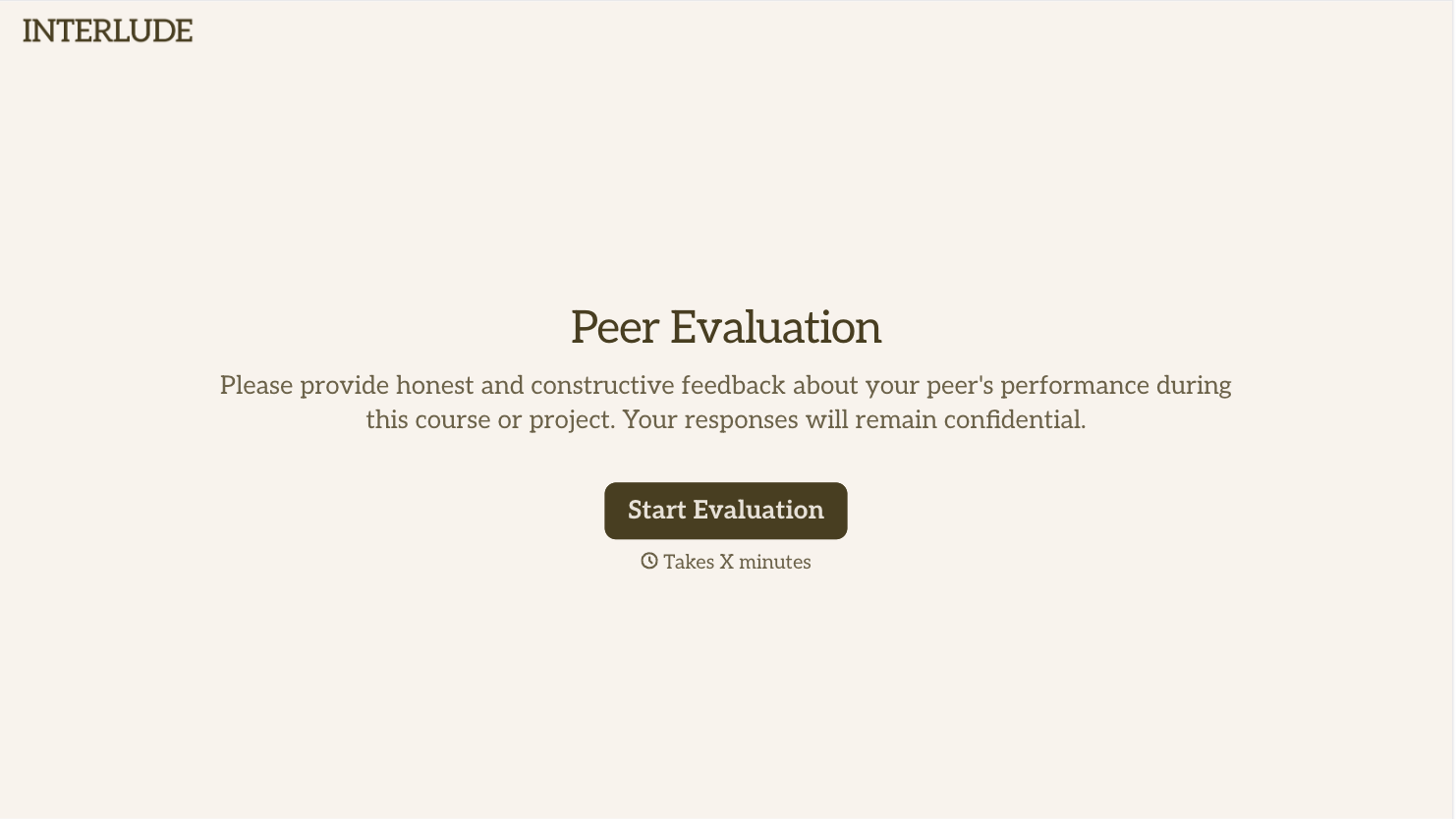 Student Peer Evaluation Form
