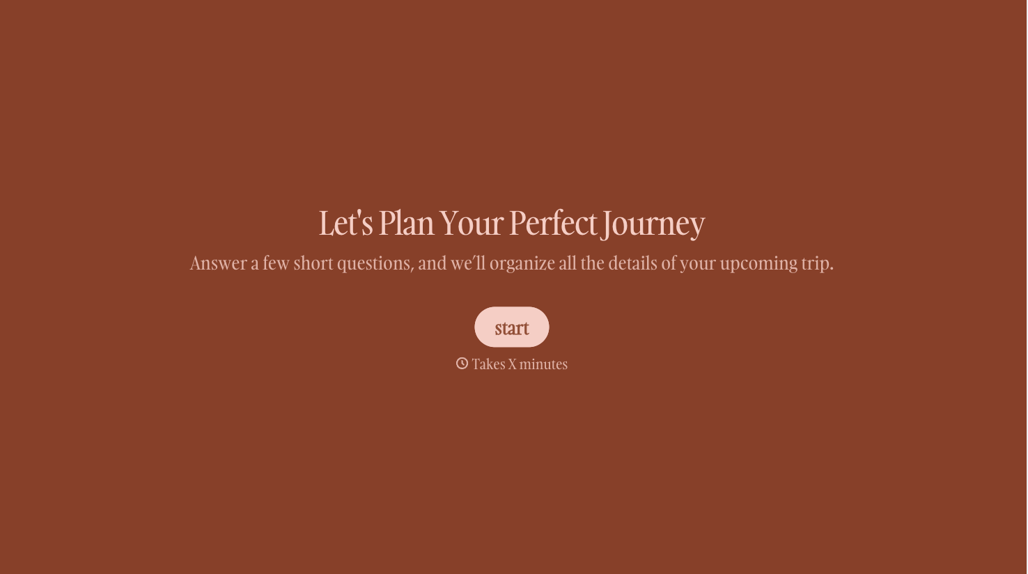 Travel Plan Form