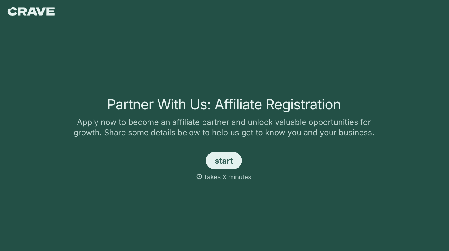 Affiliate Registration Form