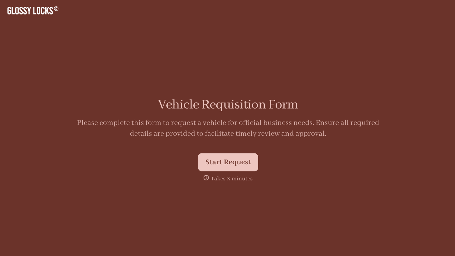 Vehicle Requisition Form