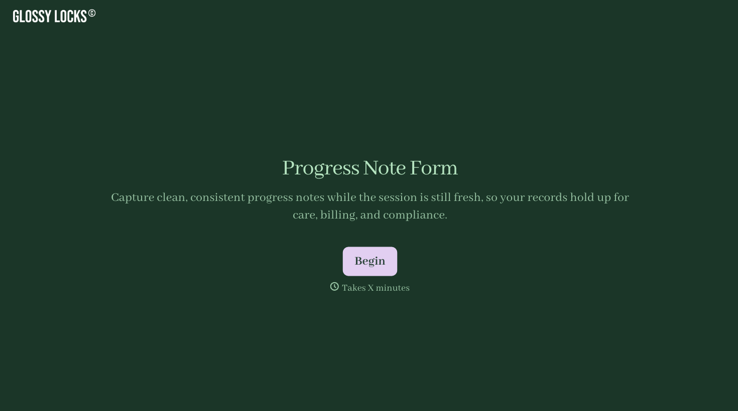 Progress Note Form