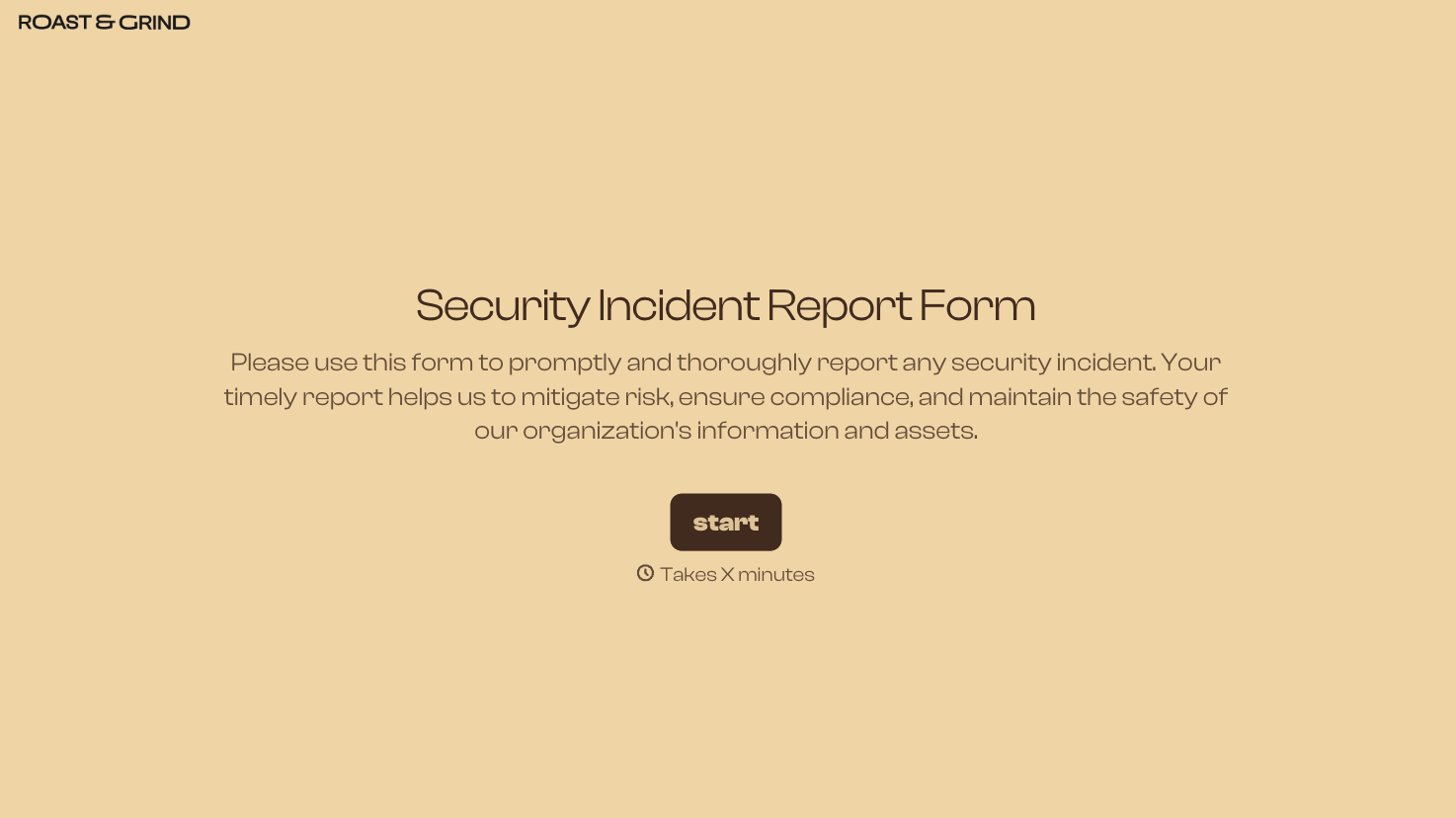 Security Incident Report Form