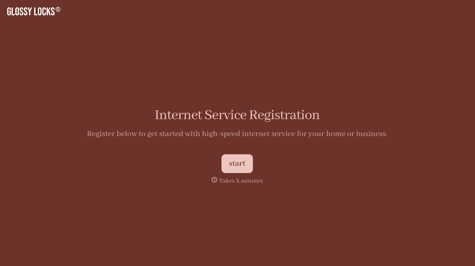Internet Registration Form