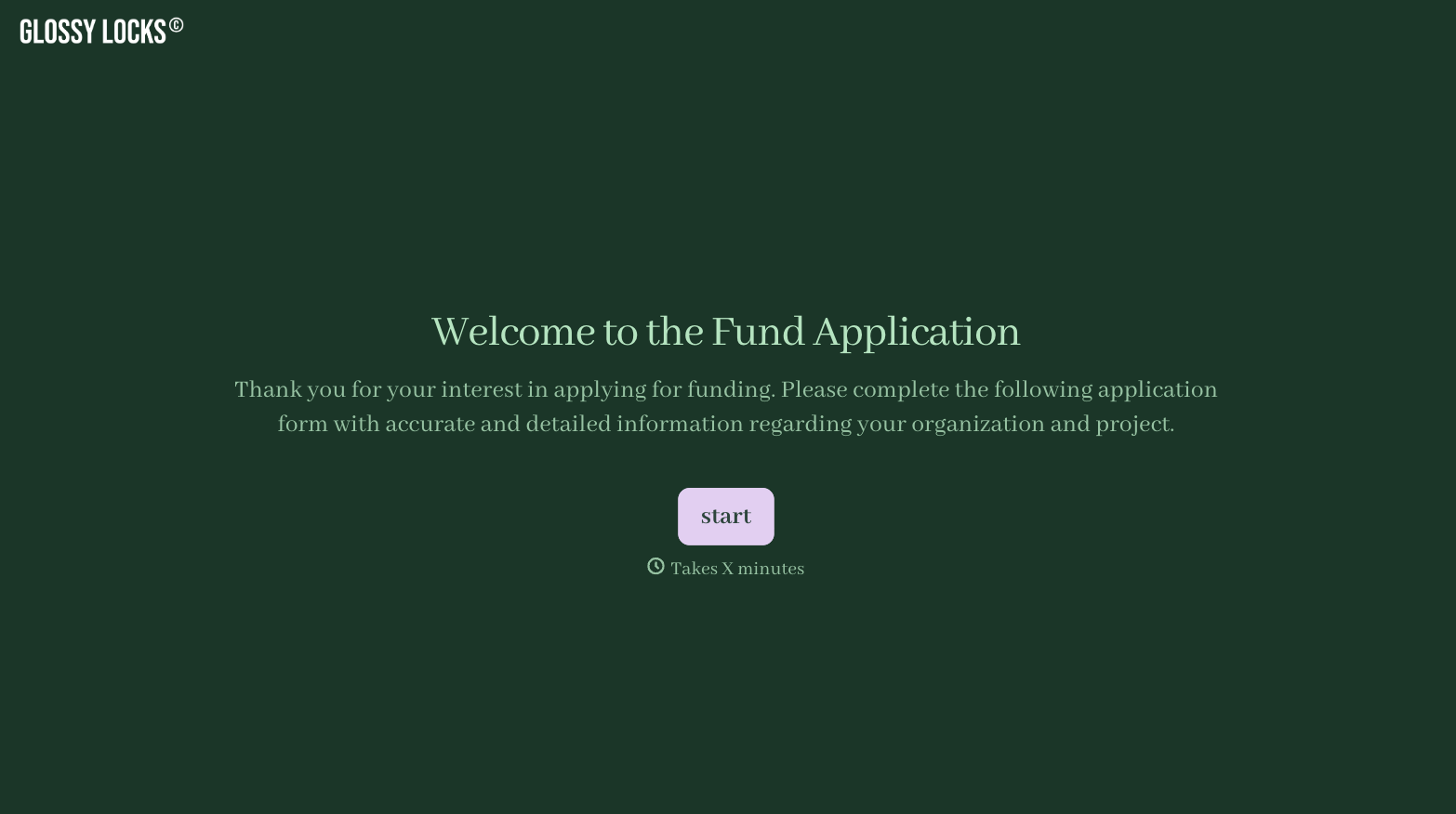 Fund Application Form