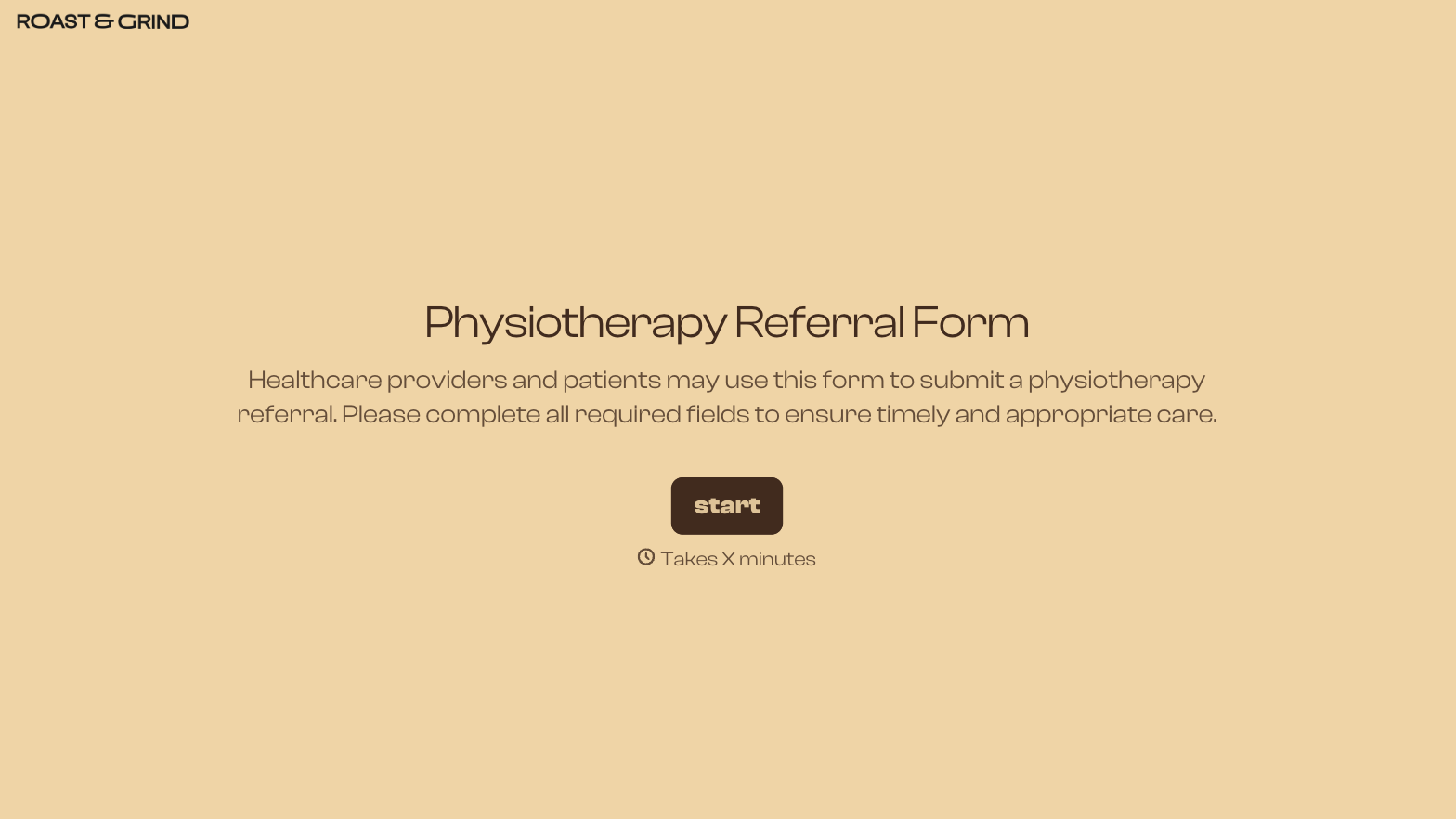 Physiotherapy Referral Form