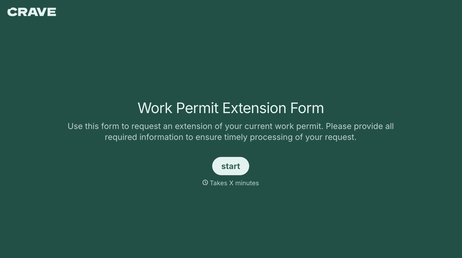 Work Permit Extension Form