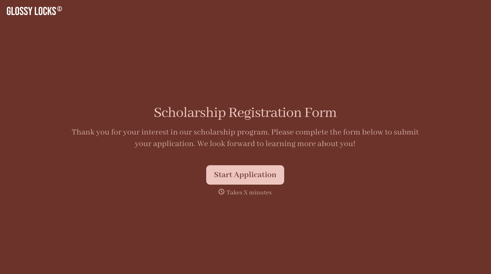 Scholarship Registration Form