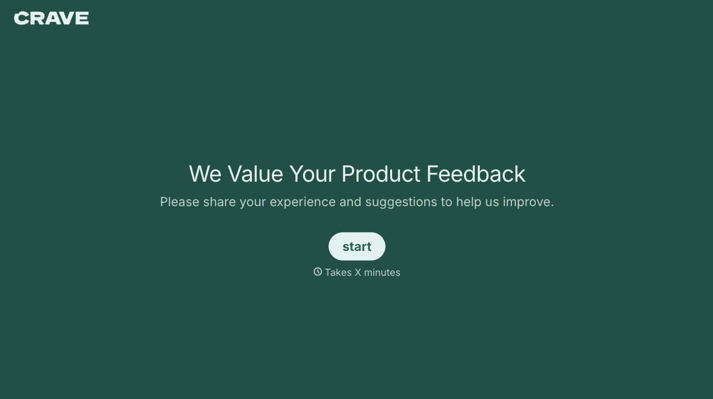 Product Feedback Survey Form