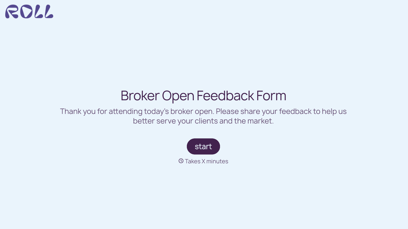 Brokers Open Feedback Form