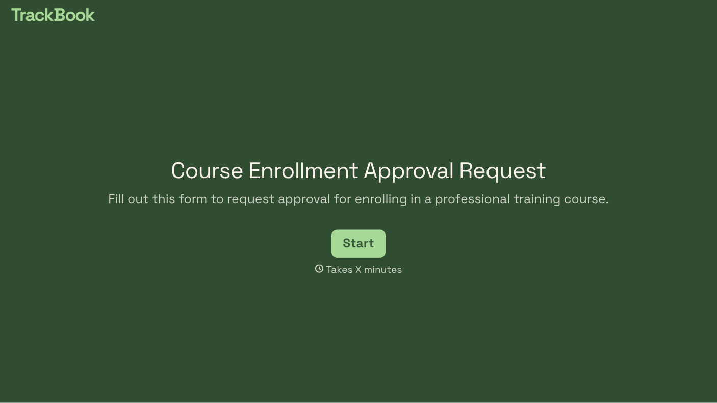 Course Approval Form