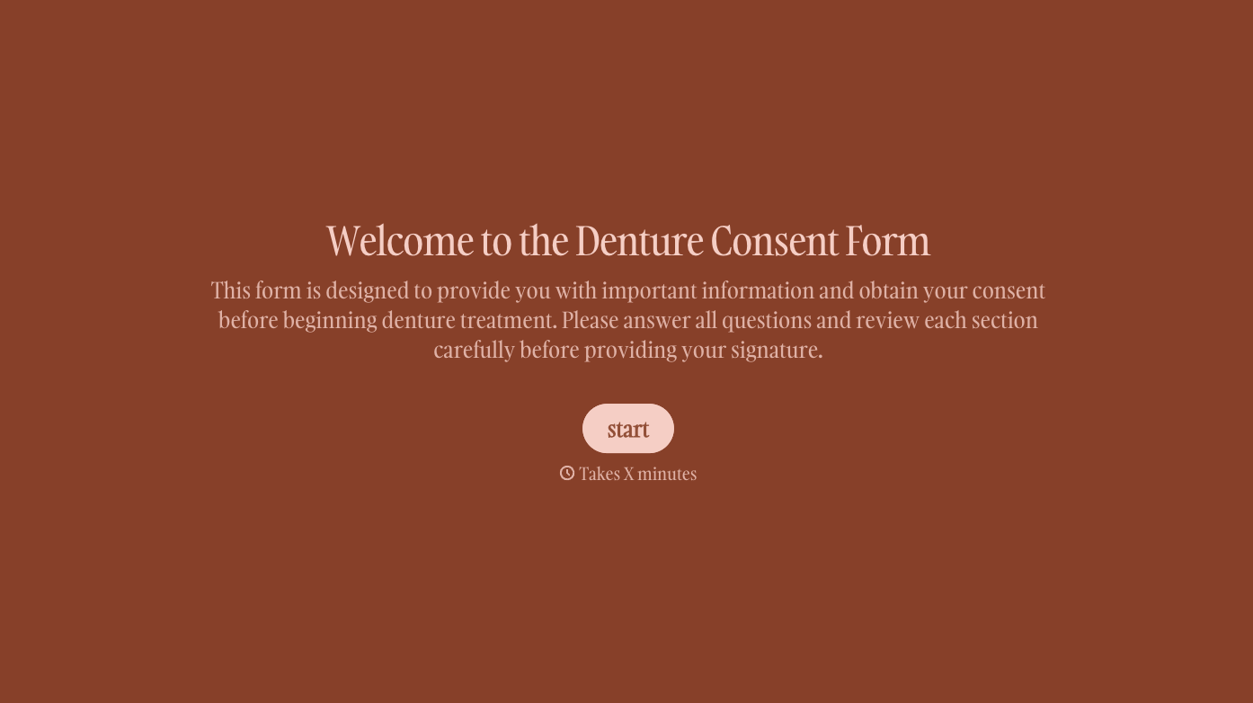 Denture Consent Form
