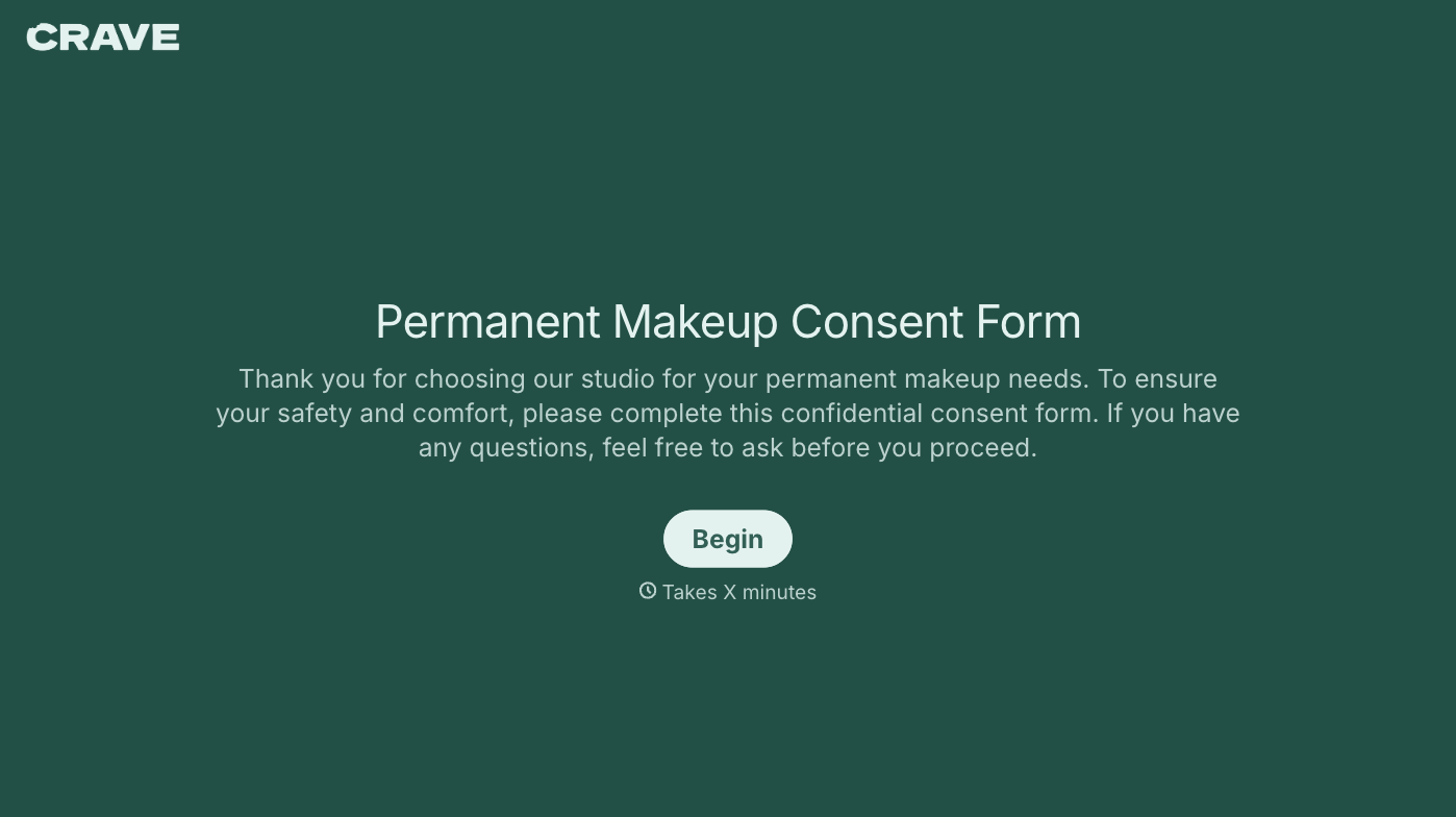 Permanent Makeup Consent Form