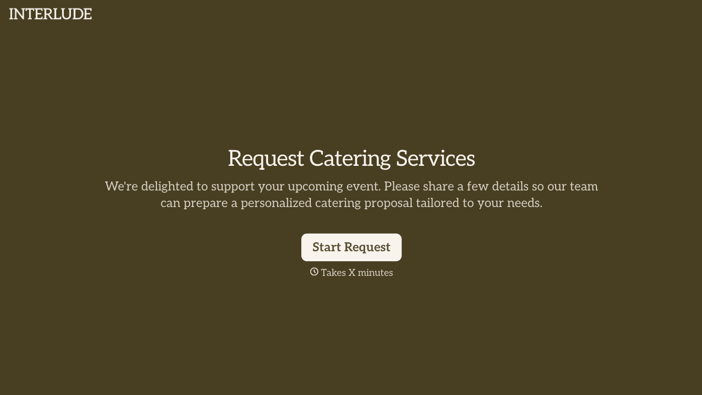 Catering Request Form