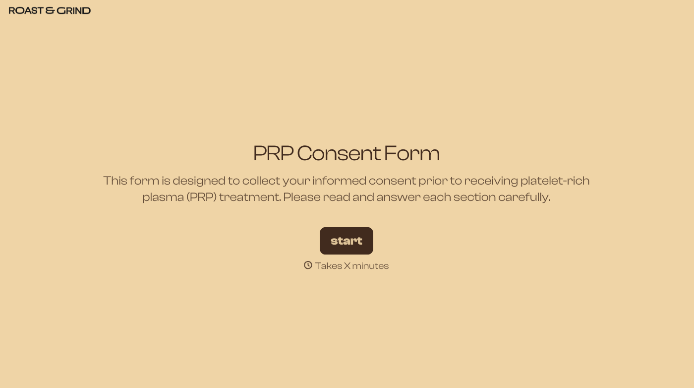 PRP Consent Form