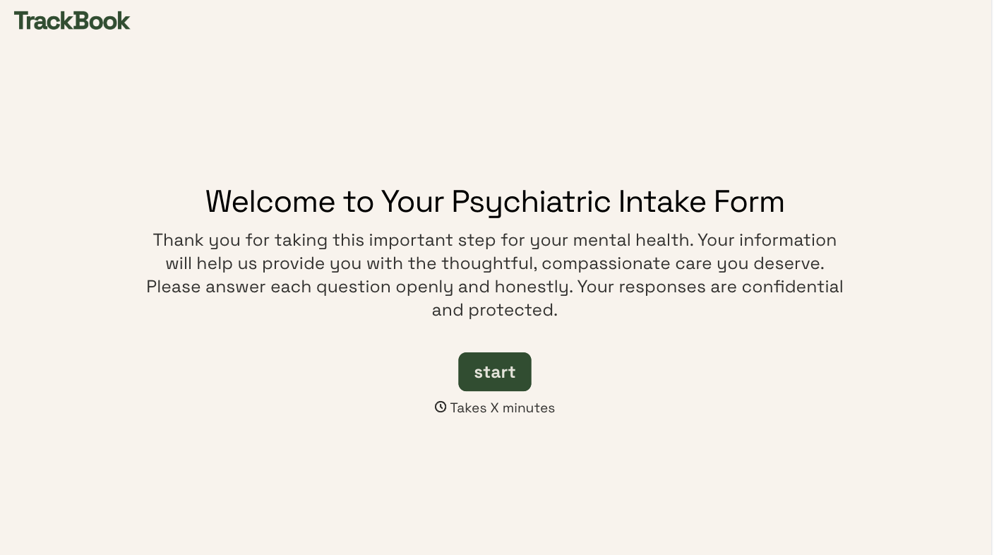 Psychiatric Intake Form