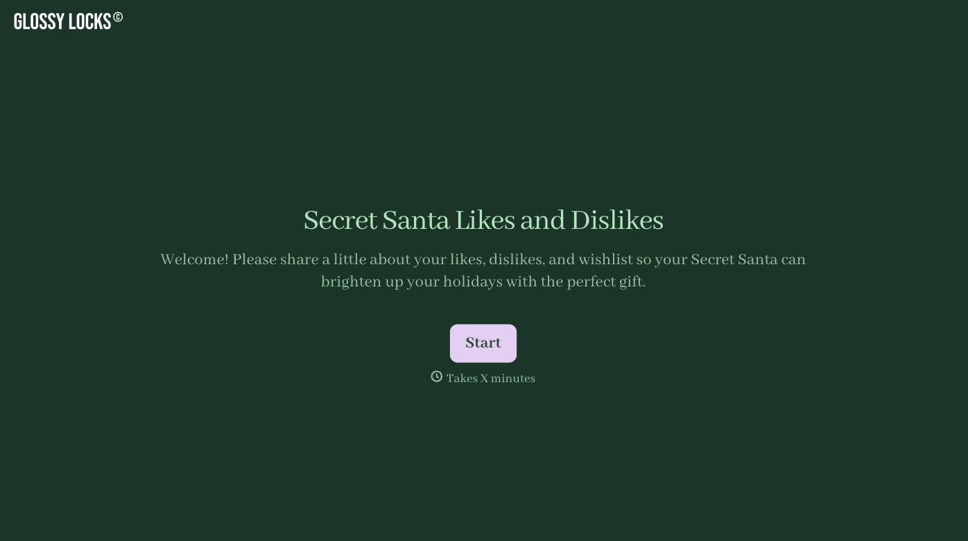 Secret Santa Likes and Dislikes Form