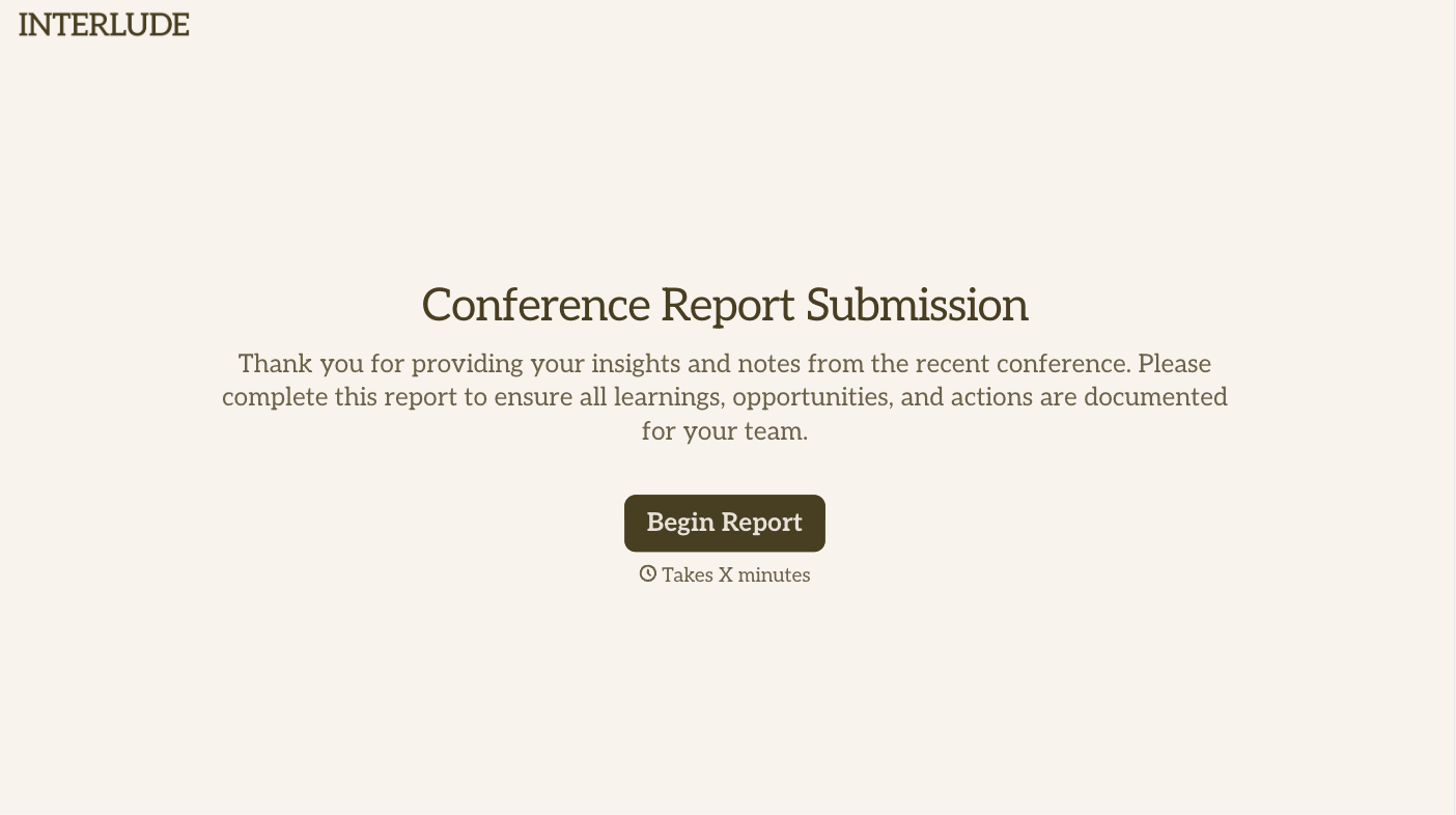 Conference Report Template