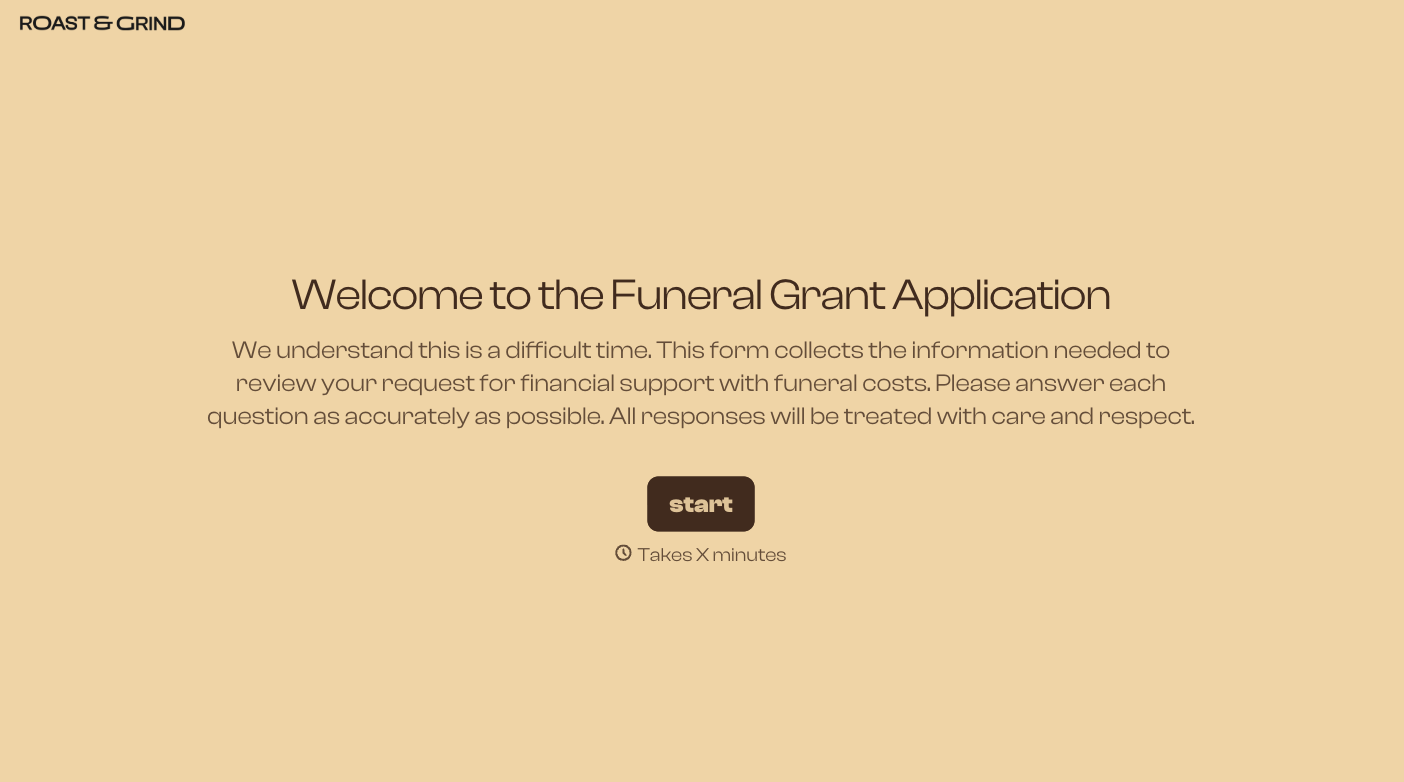 Funeral Grant Application Form