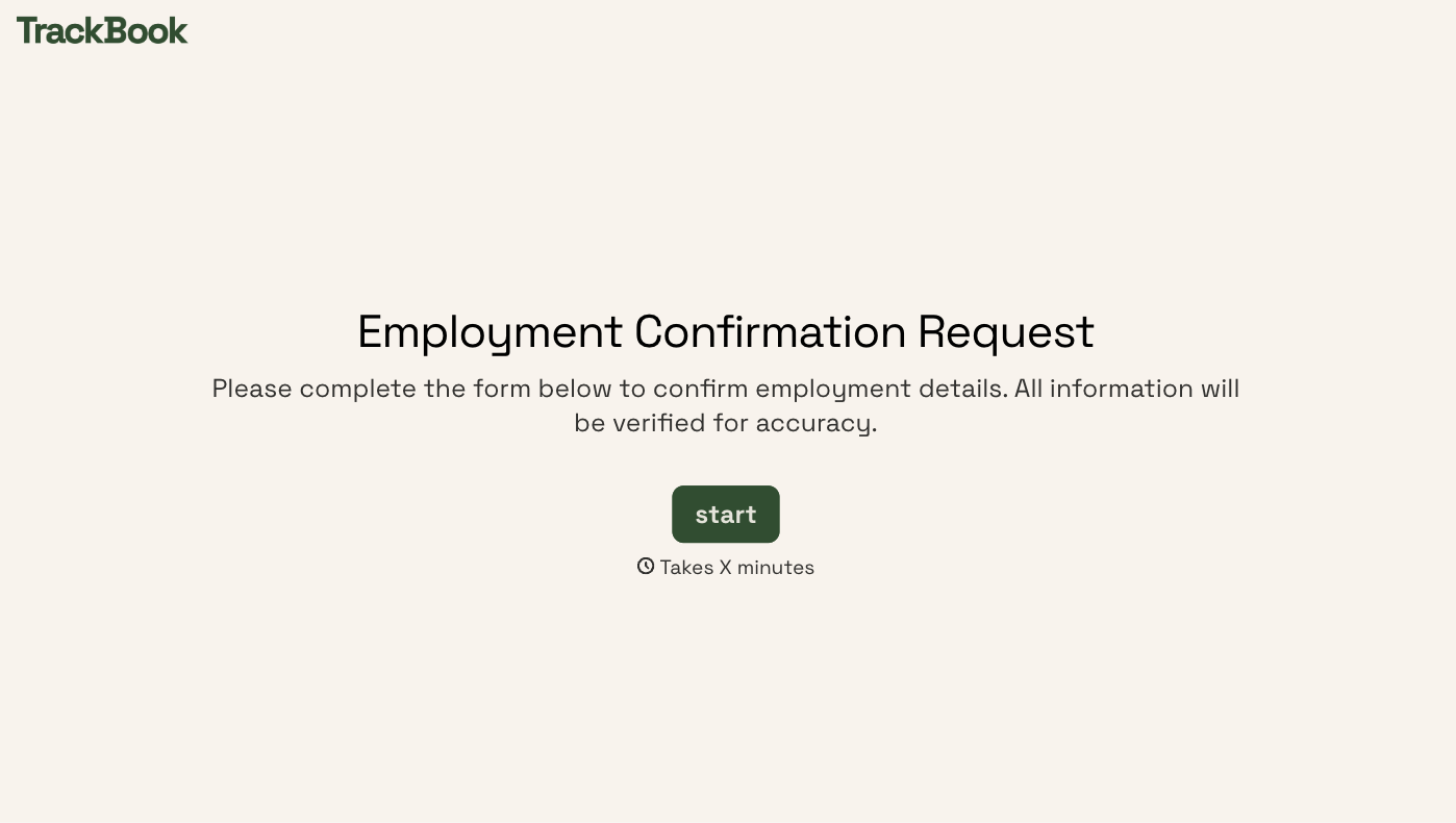 Employment Confirmation Form
