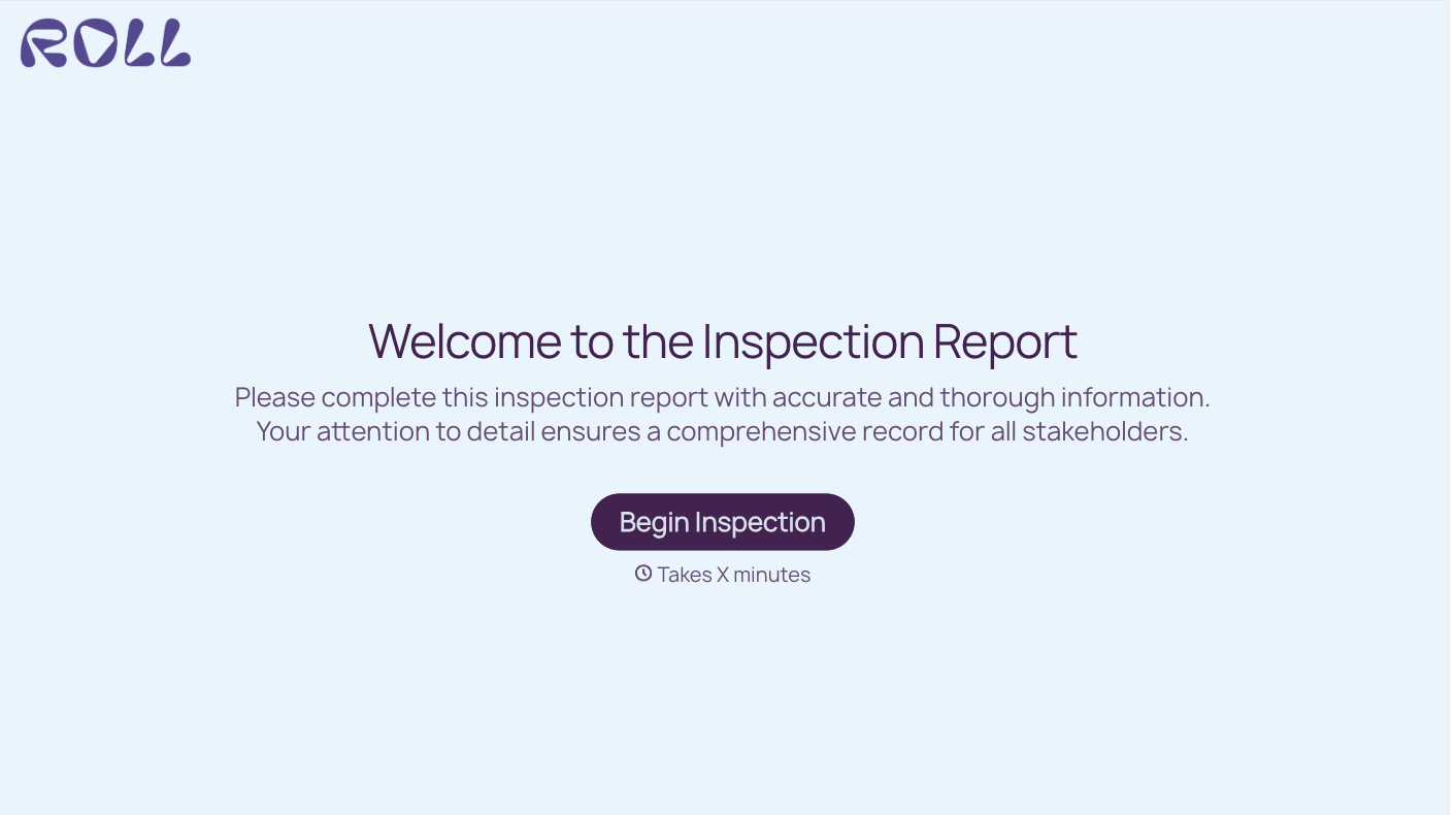 Inspection Report Form