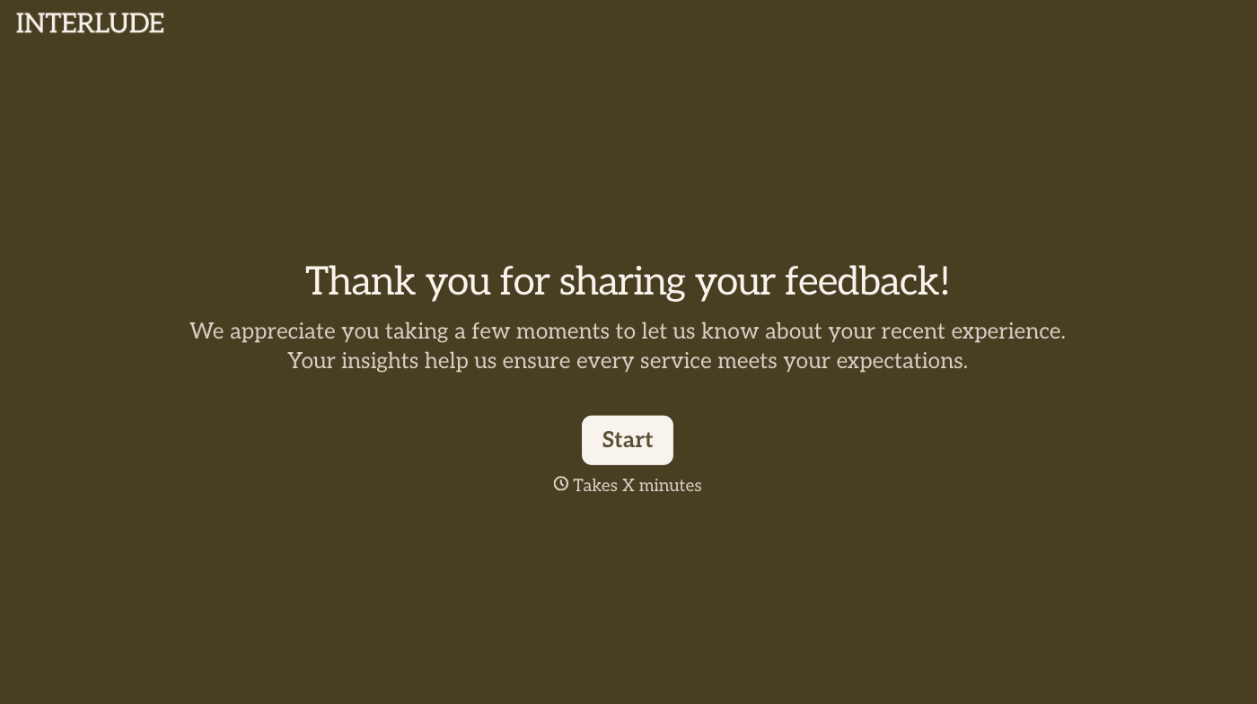 Service Feedback Form