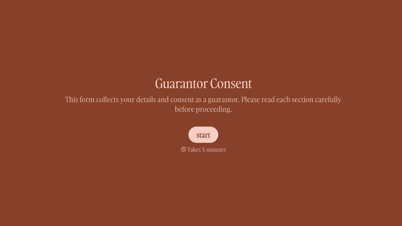 Guarantor Consent Form