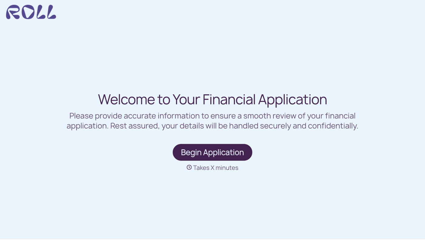 Financial Application Form