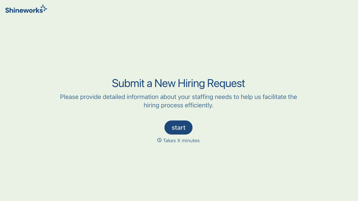 Request for Hire Form