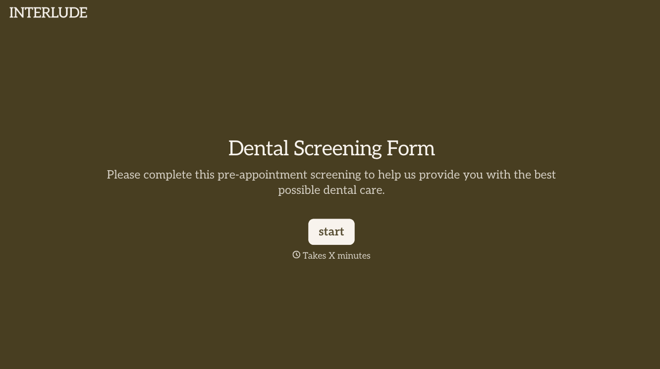 Dental Screening Form
