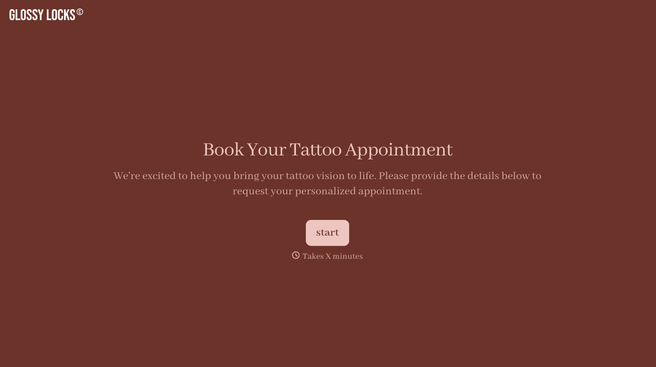 Tattoo Booking Form