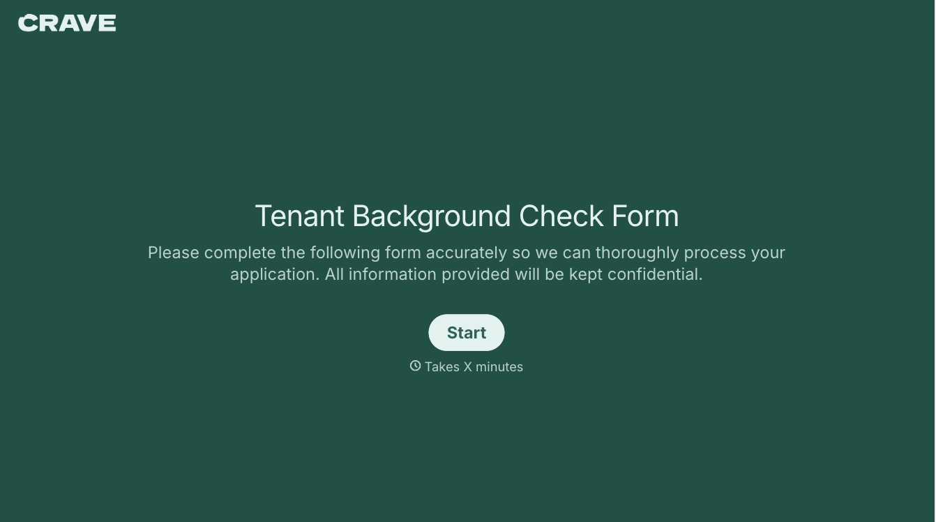 Tenant Background Check Form
