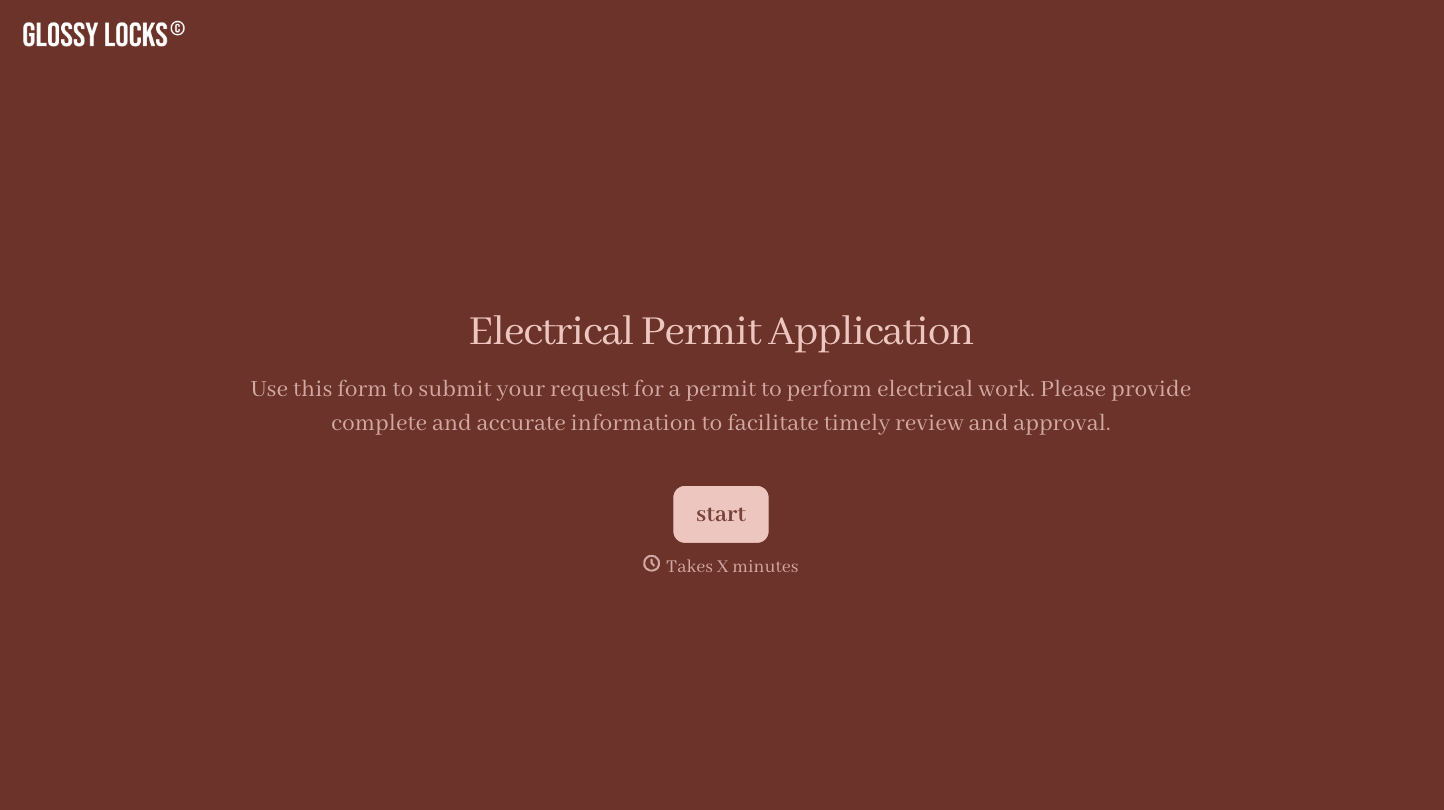 Electrical Permit Application Form