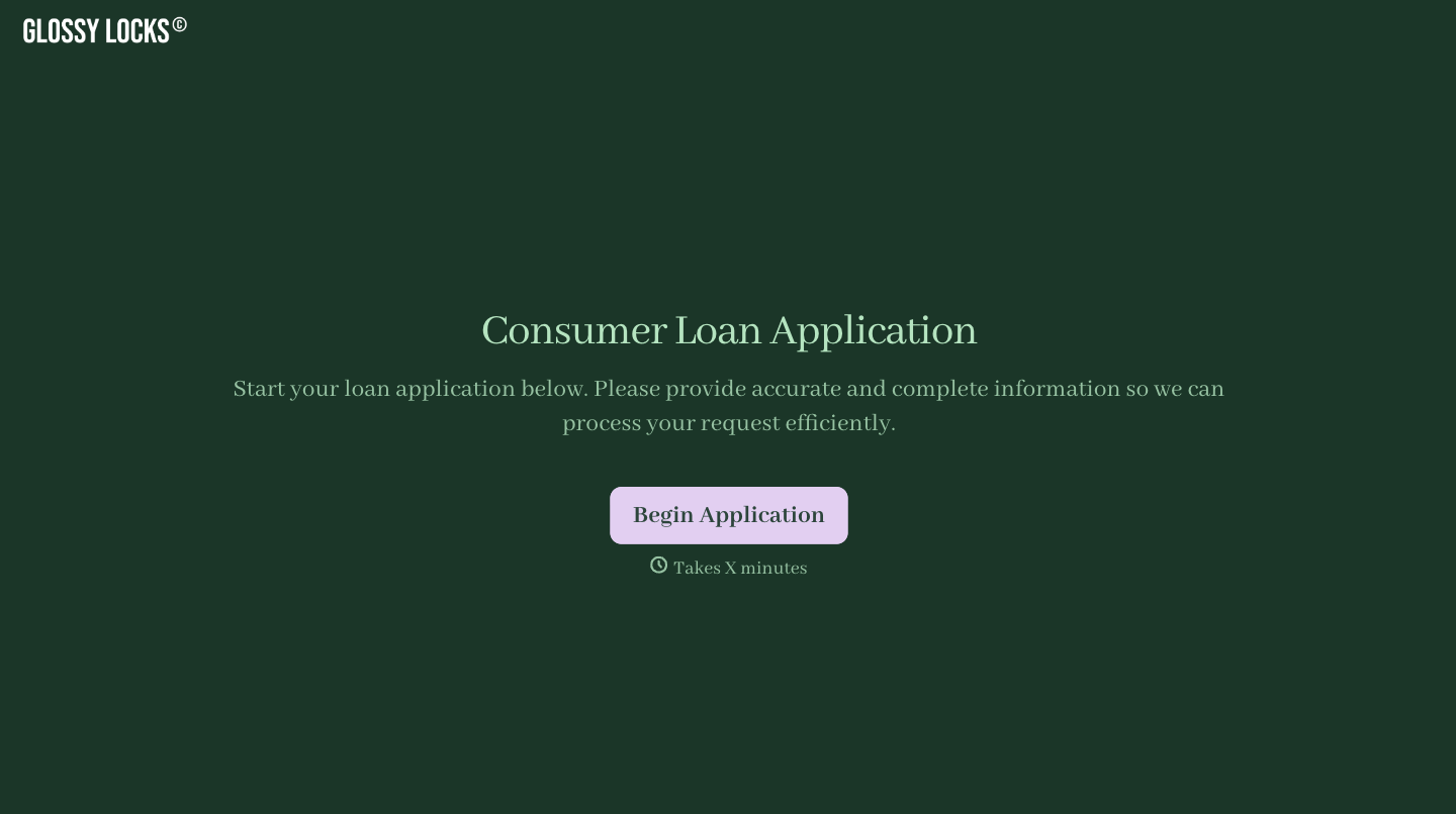 Consumer Loan Application Form
