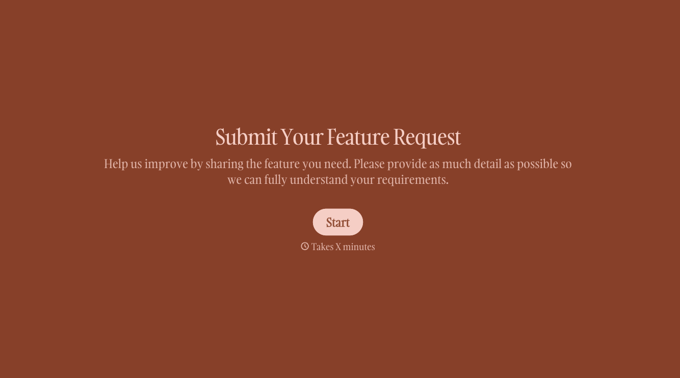 Feature Request Form