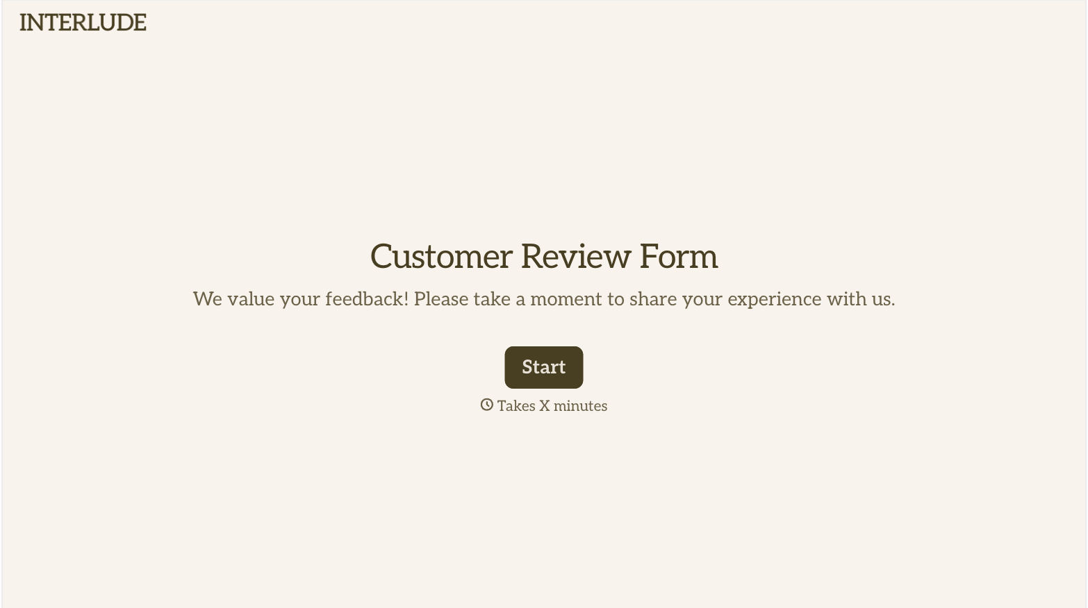 Customer Review Form
