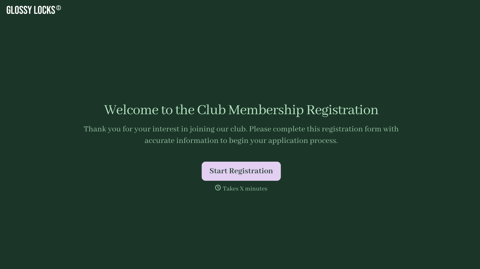 Club Membership Registration Form