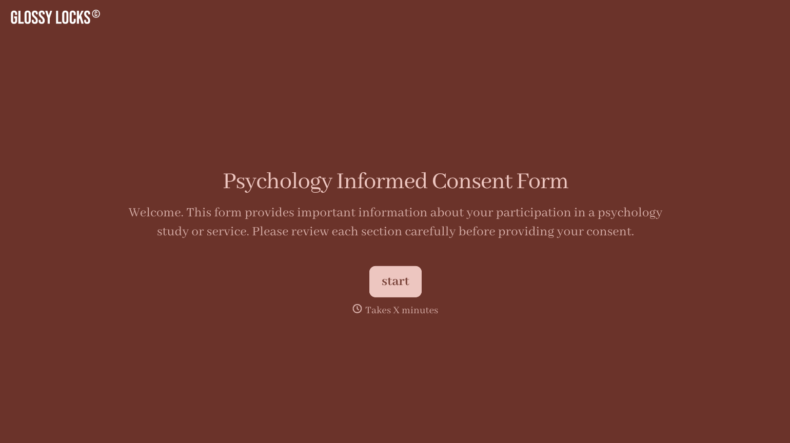 Psychology Informed Consent Form