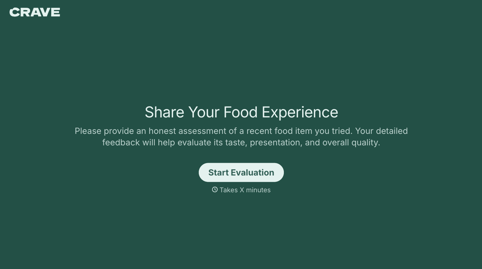 Food Evaluation Form