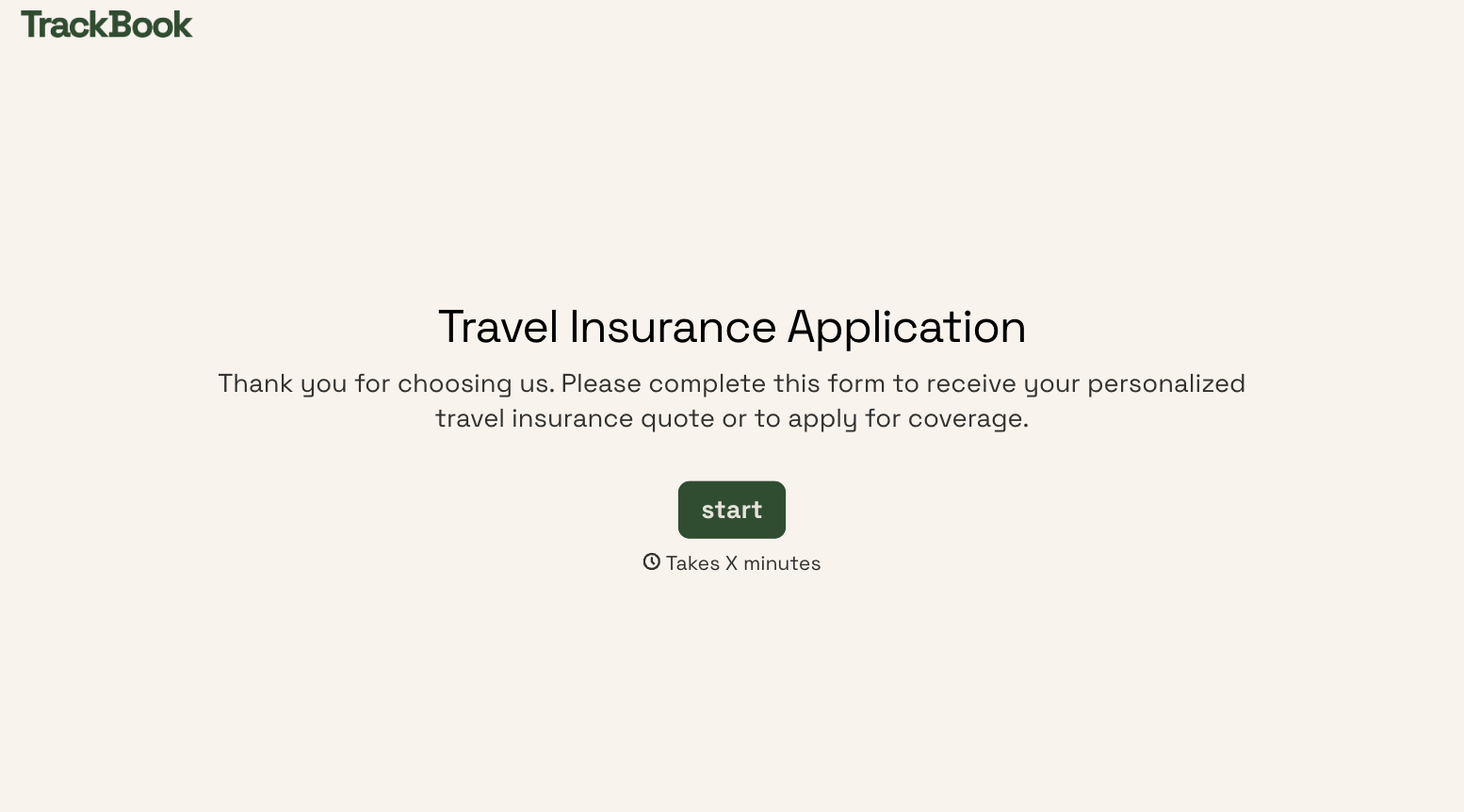 Travel Insurance Form